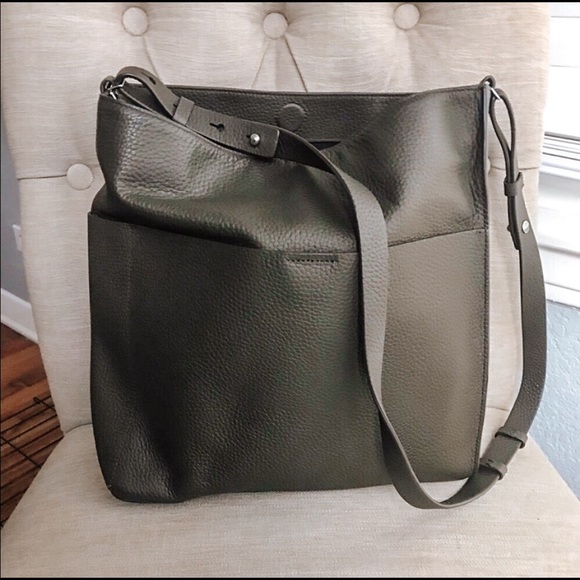 AllSaints Olive Messenger Bag - Picture 1 of 7